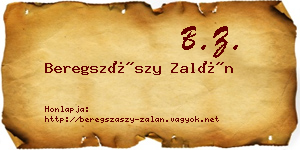 Beregszászy Zalán névjegykártya